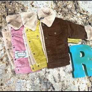 RETRO Trucker Coat / FUR CORDUROY JACKET